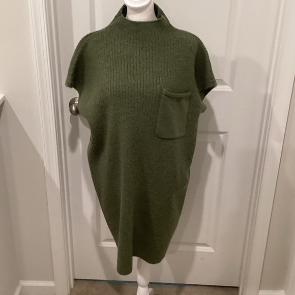 Zenana Outfitters Olive Green Knit Dress - Picture 2 of 7